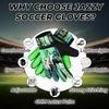 Jazzy Sports Soccer Goalie Gloves for Kids, Youth Goalkeeper Gloves Anti Slip 4mm Latex Palm with Strong Grip Double Wrist Protection (Green-Black, Size 3 Suitable for 5-6 Years) view 4