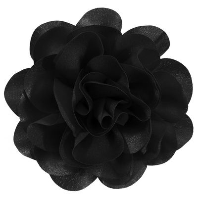 6.3 Large Flower Rose Brooch Pins for Women Fashion | Elegant Black Rose Hair Clip Large Flower Brooches for Women, Floral Clips & Lapel Brooch Pin for Dresses, Must Have in Fashion Dress Accessories