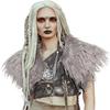 Halloween Viking Costume Women Fur Collar Medieval Warrior Faux Fur Shawl Shoulder Wrap Barbarian Outfit Cosplay Accessory view 1