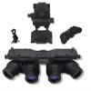Cosplay & Airsoft Prop: GPNVG 18 Dummy Night Vision Goggles, Non-Functional 4-Tube Binocular Model with Helmet Mount (Black) view 1