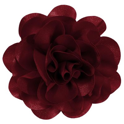 6.3 Inches Large Rose Flower Brooches and Pins for Women | Rose Flower Hair Clips & Brooches for Women Dresses | Hat Pins for Clothes, Burgundy