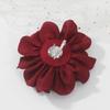 6.3 Inches Large Rose Flower Brooches and Pins for Women | Rose Flower Hair Clips & Brooches for Women Dresses | Hat Pins for Clothes, Burgundy view 3