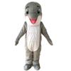 Grey Dolphin Mascot Costume Adult Size for School Spirits view 1
