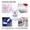 Women Lola #10 Basketball Jersey 90s Space Movie Jerseys Halloween Outfit Set Sports Shirt White Small view 3