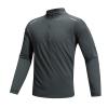 Men's Shirts Quick Dry Slim Fit Half Zipper Long Sleeve Solid Lightweight Shirt Odor Control Elastic Lightweight Tops view 1