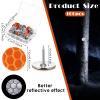 Fullhawl 100 Reflective Tacks Trail Marking Tacks Glow Reflective Mark Trail Markers Thumb Nails for Hunting Hiking Camping Tree Stand (Sliver Orange) view 2