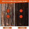 Fullhawl 100 Reflective Tacks Trail Marking Tacks Glow Reflective Mark Trail Markers Thumb Nails for Hunting Hiking Camping Tree Stand (Sliver Orange) view 4
