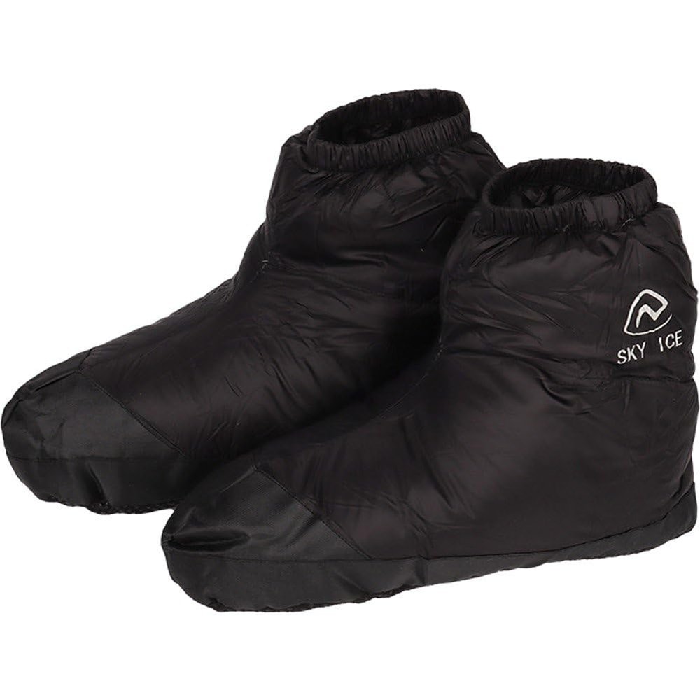 Vobumix Outdoor Camping Booties Winter Warm Boots Duck Down Slippers Comfortable Feet Cover for Outdoor Sports Camping Travel