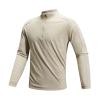 Men's Shirts Quick Dry Slim Fit Half Zipper Long Sleeve Solid Lightweight Shirt Odor Control Elastic Lightweight Tops view 1
