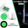 Fullhawl 100 Reflective Tacks Trail Marking Tacks Glow Reflective Mark Trail Markers Thumb Nails for Hunting Hiking Camping Tree Stand (Green) view 2