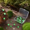 Fullhawl 100 Reflective Tacks Trail Marking Tacks Glow Reflective Mark Trail Markers Thumb Nails for Hunting Hiking Camping Tree Stand (Green) view 3