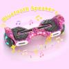 SIMATE 6.5" Scooter, Bluetooth Music Speaker and LED Light, Top 8.5mph & 8.5 Miles Range Power by Dual 250W Motor, Gifts for Kids Adults Boys, for All Ages view 2