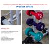 Dumbbell Racks Ten Pairs of Plastic Dipped Small Dumbbell Racks 20 Dumbbells Storage Racks Dumbbells Fitness Equipment view 3