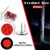 Fullhawl 100 Reflective Tacks Trail Marking Tacks Glow Reflective Mark Trail Markers Thumb Nails for Hunting Hiking Camping Tree Stand (Red) view 2