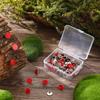 Fullhawl 100 Reflective Tacks Trail Marking Tacks Glow Reflective Mark Trail Markers Thumb Nails for Hunting Hiking Camping Tree Stand (Red) view 3