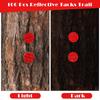 Fullhawl 100 Reflective Tacks Trail Marking Tacks Glow Reflective Mark Trail Markers Thumb Nails for Hunting Hiking Camping Tree Stand (Red) view 4
