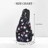 Christmas Toys Candy And Snowman Crossbody Sling Bag For Women Men Adjustable Christmas Chest Bag Shoulder Bag Sling Backpack Merry Xmas Daypack For Sport Travel Hiking view 3