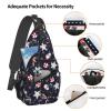 Christmas Toys Candy And Snowman Crossbody Sling Bag For Women Men Adjustable Christmas Chest Bag Shoulder Bag Sling Backpack Merry Xmas Daypack For Sport Travel Hiking view 4
