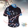 POENVFPO Man Cycling Clothes, Men's Short Sleeves Cycling Jersey Quick Dry Shirt for Road Biking Riding (S) Black view 3