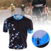 POENVFPO Man Cycling Clothes, Men's Short Sleeves Cycling Jersey Quick Dry Shirt for Road Biking Riding (S) Black view 4