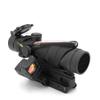 Tactical 4x32 Scope,Real Fiber Optics Red Dot Illumination Chevron Reticle Reflex Sight, Hunting Riflescopes with Mini Red Dot Sight & Scope Mount & Offset Optic Base & Adapter Plate, Fit 20mm Rail view 1