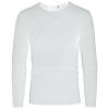 Men's Long Sleeve Ribbed Shirts Crew Neck Pullover Sweater Thermal Tops Slim Fit Henley Shirt Stretchy Undershirts (X-Large,White) view 3