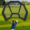 Golf Practice Swing Simulator Net Cage Golf Practice Swing Simulator Net Cage Tent Inflatable Golf Practice Net Cage Plus Blower 11.48 x 9.84 x 9.84 ft view 4
