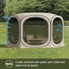 Werph 12x12 Pop Up Screen Tent, Mosquito Net Gazebo, UV Resistant, Beige view 4