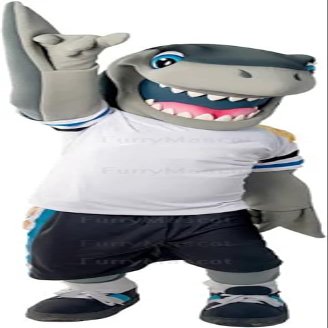 College Sport Shark Mascot Costume Adult Size for School Spirits
