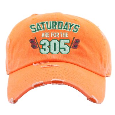 ALLNTRENDS Saturdays Dad Hat for College Fans All States Football Fan Caps (Orange, 305)