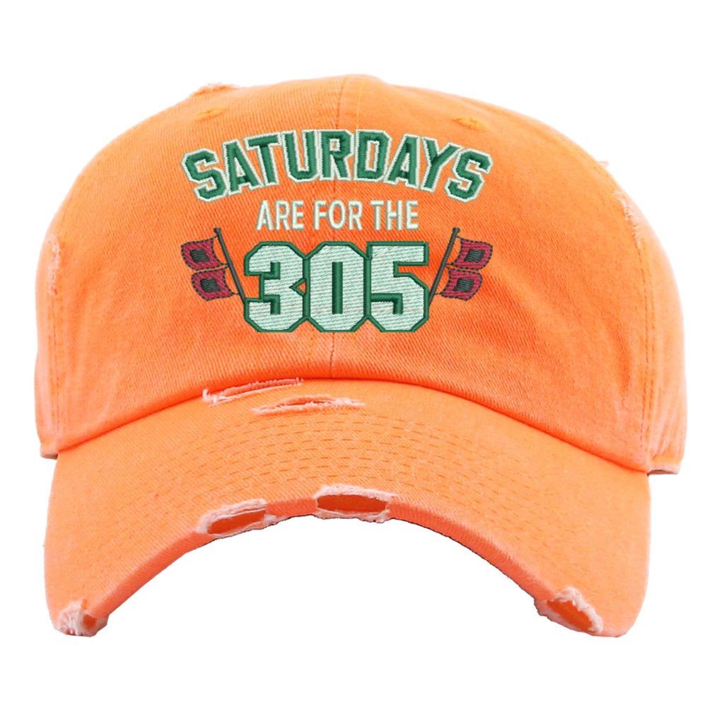 ALLNTRENDS Saturdays Dad Hat for College Fans All States Football Fan Caps (Orange, 305)