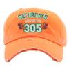 ALLNTRENDS Saturdays Dad Hat for College Fans All States Football Fan Caps (Orange, 305) view 1