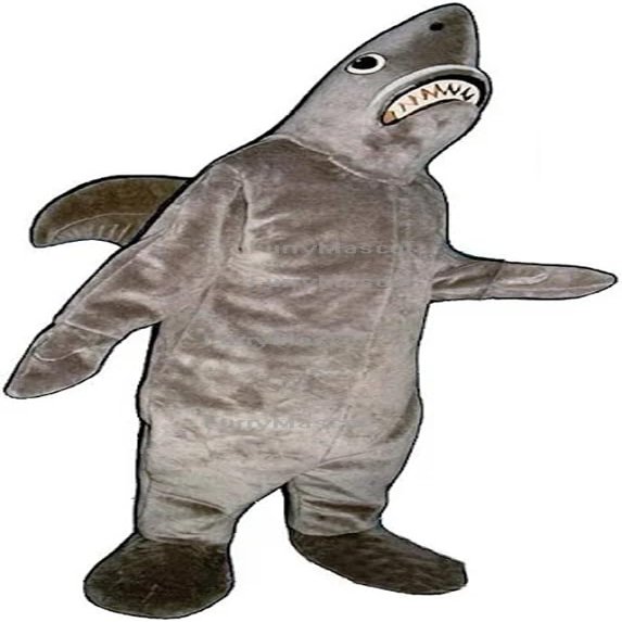 Fine Teeth Shark Mascot Costume Adult Size for School Spirits