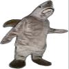 Fine Teeth Shark Mascot Costume Adult Size for School Spirits view 1