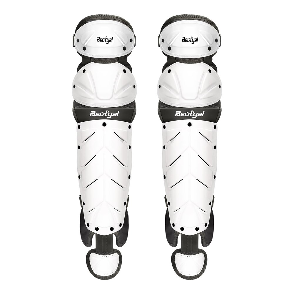Beutyal Baseball Softball Catcher Leg Guards Shin Guards Adult 15 Inch