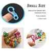 Bytiyar 1.25inch 30 Pcs Mini Metal SF Carabiner Clips with Spring Wiregate Hook and Little Eye Hole for Keychain Key Paracord Backpack Clasps Tractical Kit Accessory, Black view 4