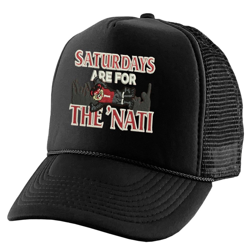 ALLNTRENDS Saturdays Hats Trucker for College Fans All States Football Fan Caps (Black, The NATI)