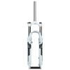 HWEVDHJ Mountain Bike Suspension Fork 26 Inch 100mm Travel 1 1/8 Straight Tube QR 9mm Aluminum Alloy Mechanical Fork Disc/V Brake Shoulder Control Mountain Bike Fork(White Gray) view 1