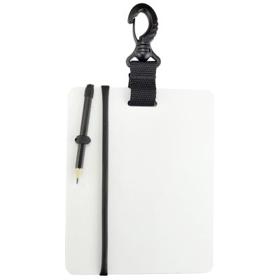 WYYHAA Scuba Diving Writing Dive Slate with Swivel Clip & Pencil, Durable Underwater Writing Tablet,Black,S