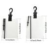 WYYHAA Scuba Diving Writing Dive Slate with Swivel Clip & Pencil, Durable Underwater Writing Tablet,Black,S view 4