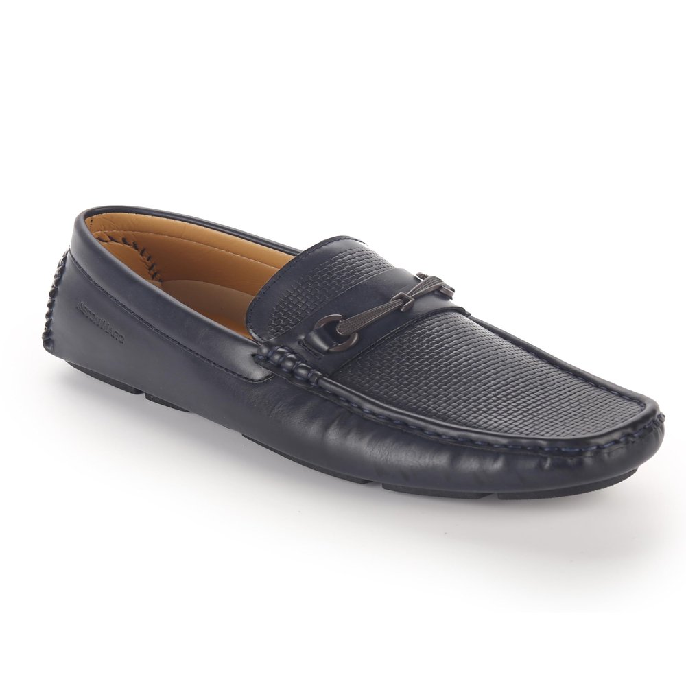 Aston Marc Mens Bit Comfort Driving Shoes, Stylish Slip on Loafers for Casual and Everyday Wear, Sizes 8-12 Navy