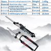 HWEVDHJ Mountain Bike Suspension Fork 26 Inch 100mm Travel 1 1/8 Straight Tube QR 9mm Aluminum Alloy Mechanical Fork Disc/V Brake Shoulder Control Mountain Bike Fork(Black Blue) view 4