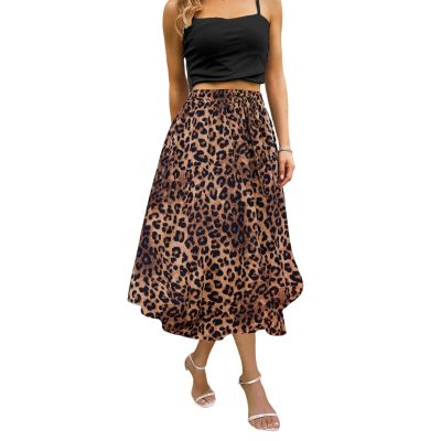 Abaadlw Maxi Skirts for Women with Pockets Long Midi Length Casual Skirt
