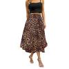 Abaadlw Maxi Skirts for Women with Pockets Long Midi Length Casual Skirt