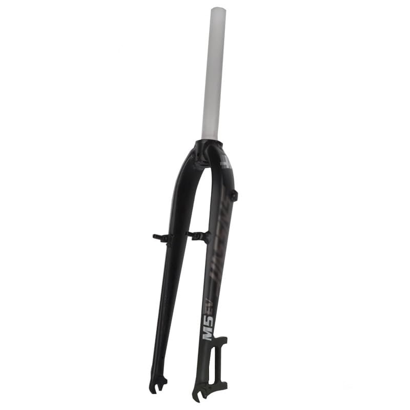 HWEVDHJ Mountain Bike Rigid Forks 26" 27.5" 1-1/8" Threadless Straight Tube Aluminum Alloy Mountain Bike Front Forks QR 9X100mm Disc/V Brake Bike Hard Front Fork 825g(Gray White,26")