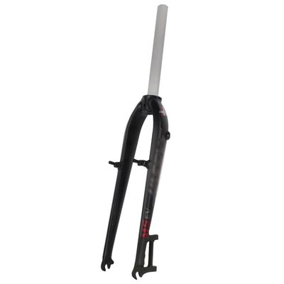 HWEVDHJ Mountain Bike Rigid Forks 26" 27.5" 1-1/8" Threadless Straight Tube Aluminum Alloy Mountain Bike Front Forks QR 9X100mm Disc/V Brake Bike Hard Front Fork 825g(Gray red,27.5")