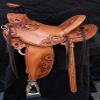 AD Saddlery Wade Tree A Fork Roping Ranch Work Leather Premium Western Horse Saddles for Horses Handmade Equestrian Trail Horse Saddle Tack Size: 10"-18" inches Seat WADE321 (12" inches Seat) view 1