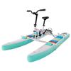 Spatium Water Bike for Kids Inflatable Water Bikes Water Bicyles for Lake with Inflatable Pontoons Pedal Water Bike,Color Green view 1