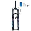 ZECHAO 160mm Travel 27.5/29in Bike Air Mountain Suspension Front Fork, Magnesium Alloy Disc Brake 15mm Thru Axle with Rebound Adjustment(Straight Remote Lock,27.5inch) view 1