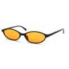 GUVIVI Retro Oval Sunglasses for Women Chic Cat Eye 90s Sunnies Lightweight Narrow Shades Trendy UV protection Sun Glasses view 1